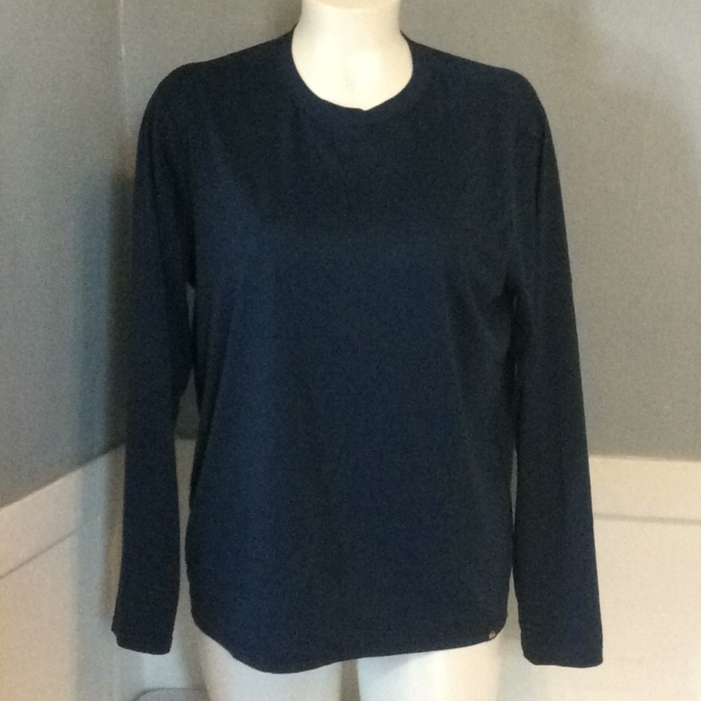 R E I Mens Blue Long Sleeve Poly TShirt Sz XL